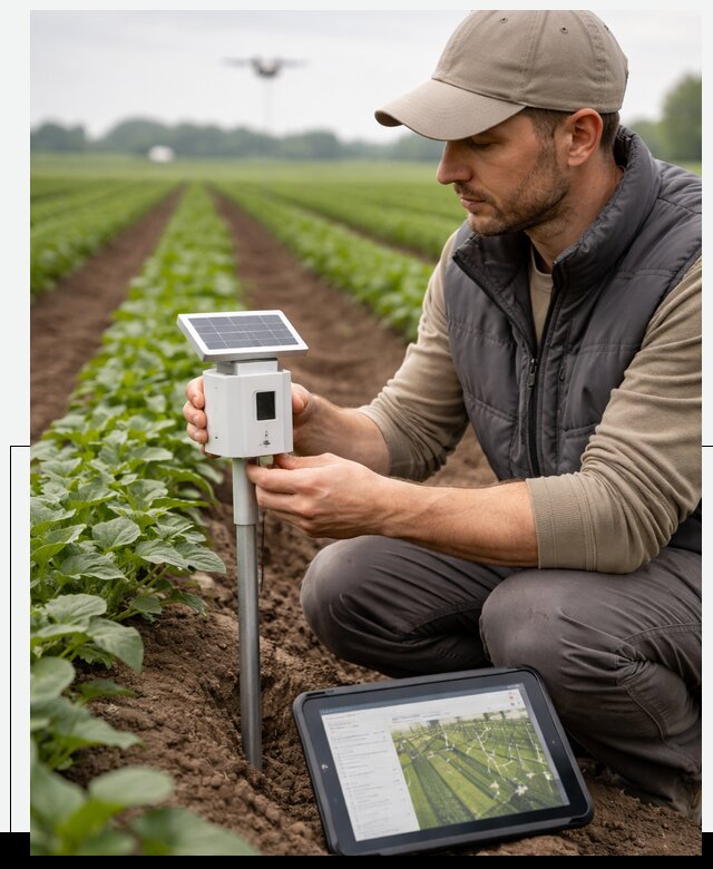 IoT мониторинг сельскохозяйственных полей и контроля в Хабаровске